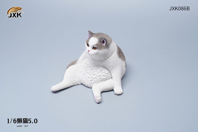 1/6 スコ座り猫 B　＆　ソファー（灰＆白）JXK086B 
