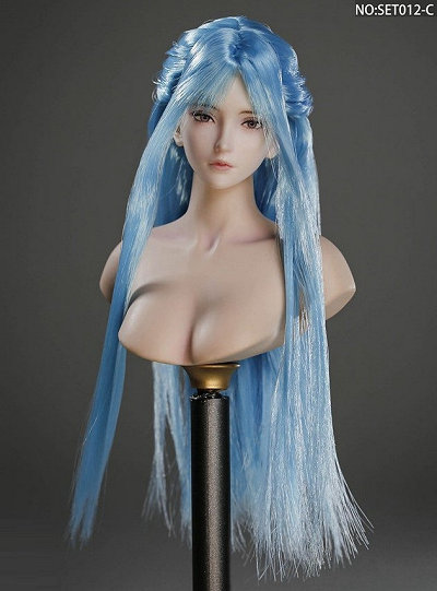 1/6女性ヘッドC(Light Blue Hair)LZ-SET012C