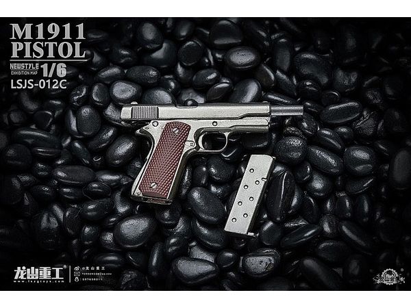 1/6 ダイキャスト M1911ピストル C (Iron Black)LS-JS012C