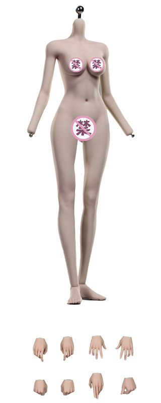 1/6  スーパームーバブルシリコン アジア人女性素体 タンスキン PS-001SW