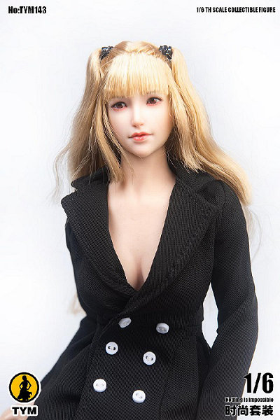 1/6 ブラックセクシースカートスーツ（TYM143）