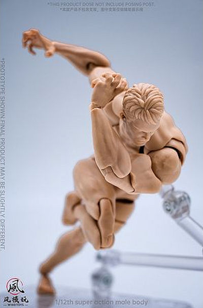 1/12 スーパーフレキシブル男性素体A / アジアンスキン(WT-001B)