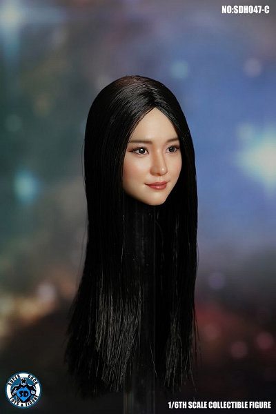 1/6 AWAlwbhCiBlack Long Staight HairjSD-H047C