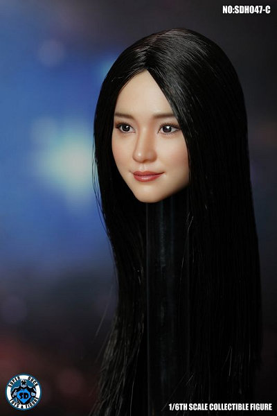 1/6 AWAlwbhCiBlack Long Staight HairjSD-H047C
